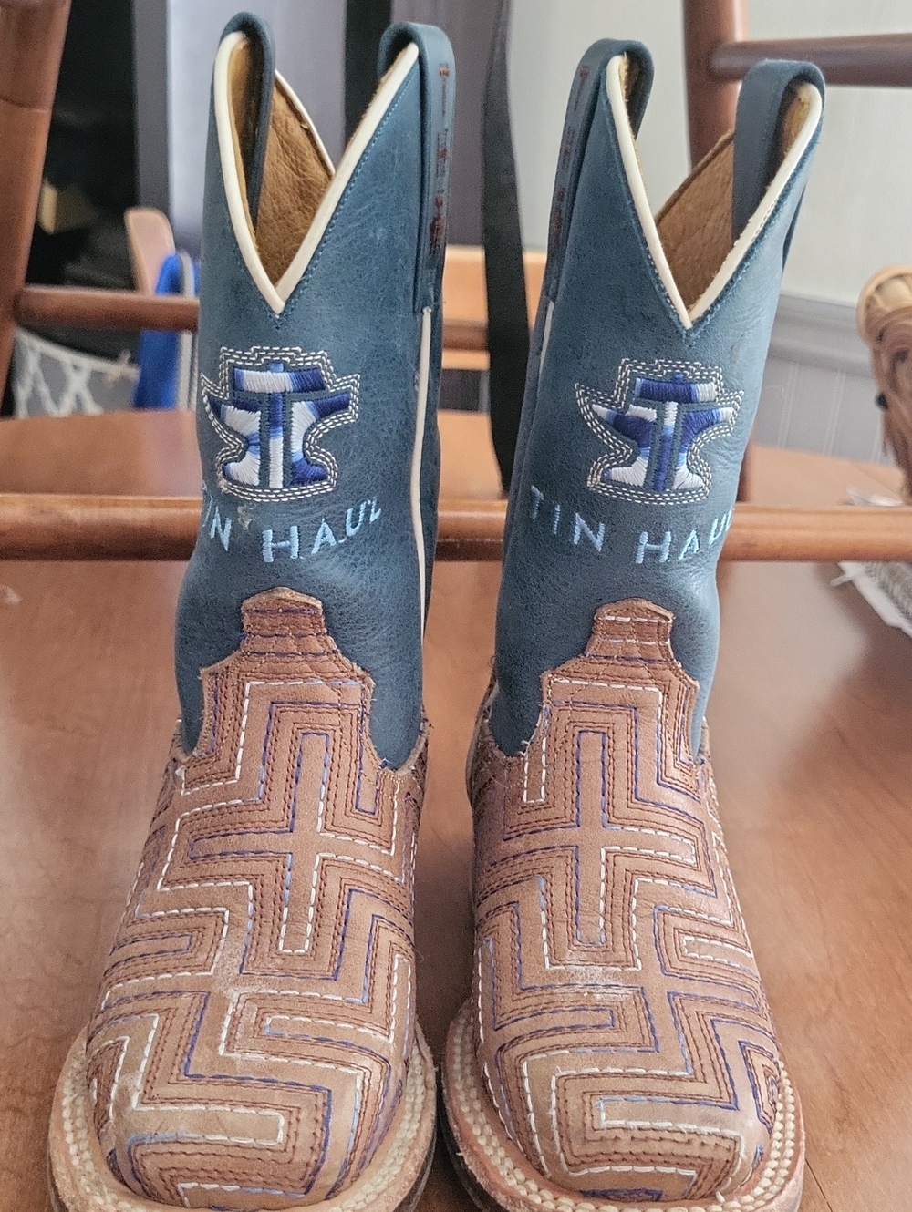 Tin Haul KIDS SIZE 10 "Maze" Cowboy Boots